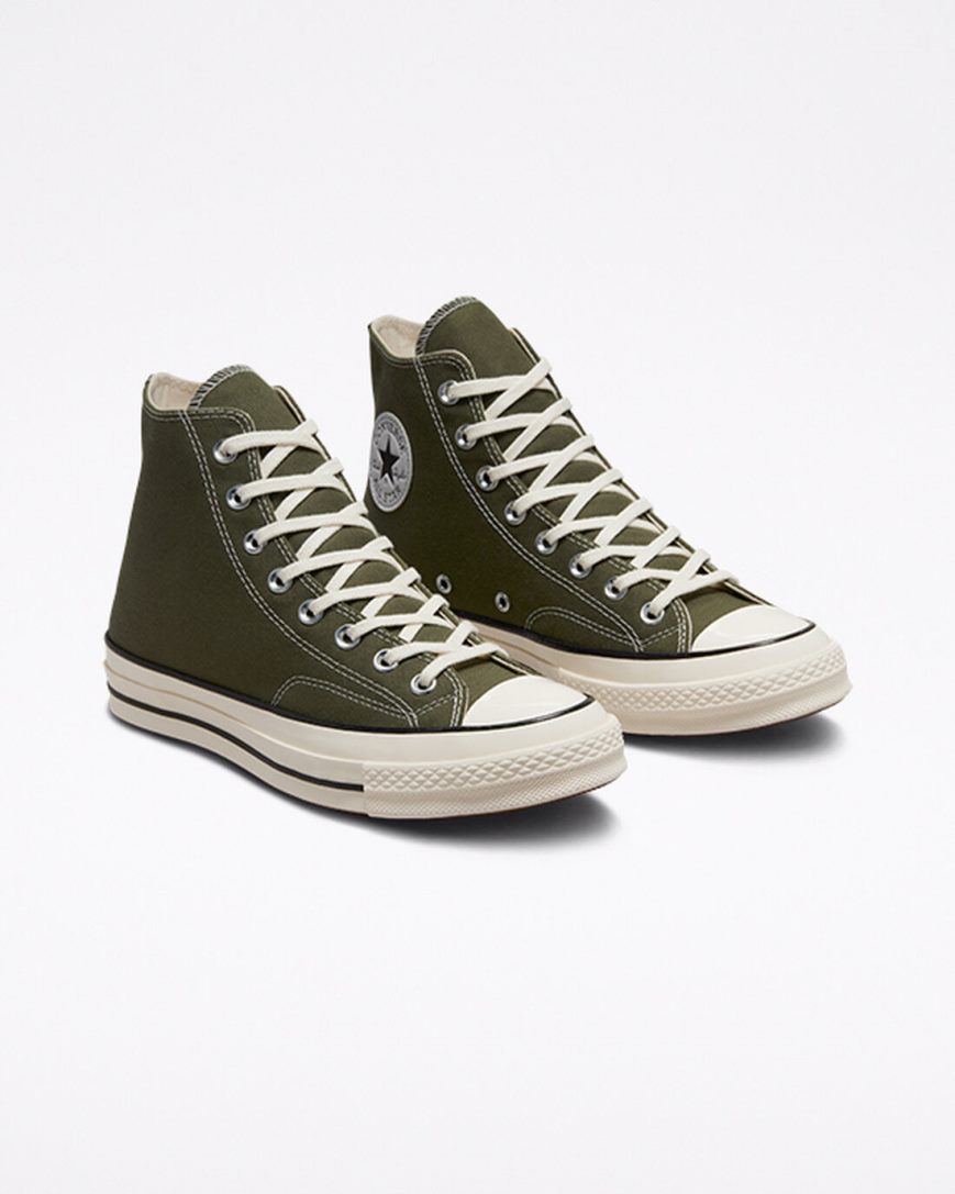 Dámské Boty Vysoké Converse Chuck 70 Seasonal Color Olivy Zelené Černé | CZ HLAC03